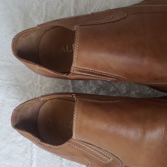 Aldo Mens Leather Loafers - Picture 9 of 10